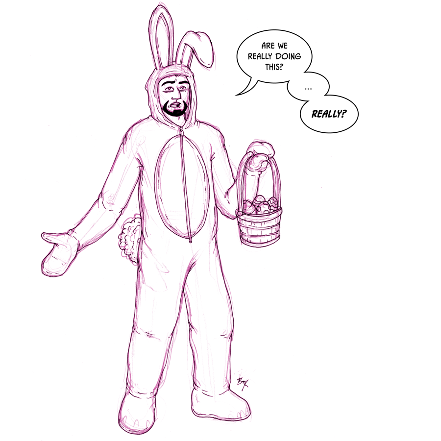 Jesus Christ in a Bunny Suit